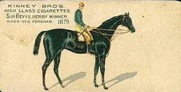 1889 Kinney Brothers Famous English Running Horses (N230) #NNO Sir Bevys Front